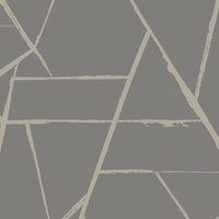 Intersect Wallpaper Wallpaper Carol Benson-Cobb Double Roll Charcoal/Glint 