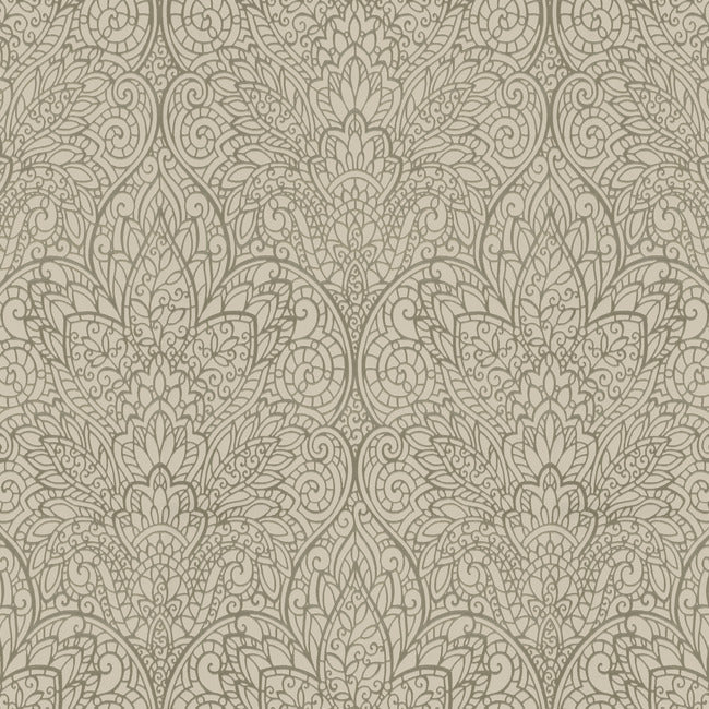 Paradise Wallpaper Wallpaper Candice Olson Double Roll Taupe/Copper 