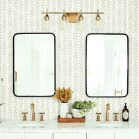 Painted Herringbone Wallpaper Wallpaper York   