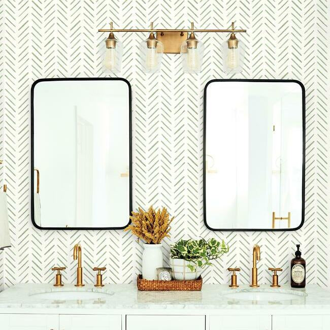 Painted Herringbone Wallpaper Wallpaper York   