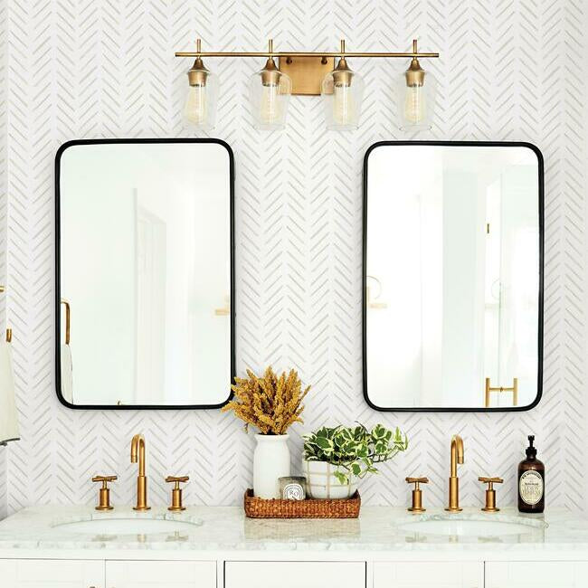 Painted Herringbone Wallpaper Wallpaper York   