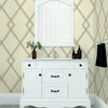 Ribbon Stripe Trellis Wallpaper Wallpaper York   