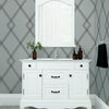 Ribbon Stripe Trellis Wallpaper Wallpaper York   