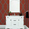 Ribbon Stripe Trellis Wallpaper Wallpaper York   