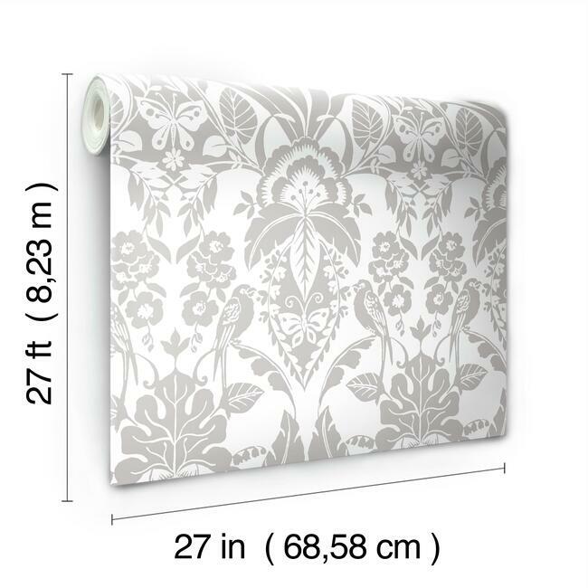 Botanical Damask Wallpaper Wallpaper York   