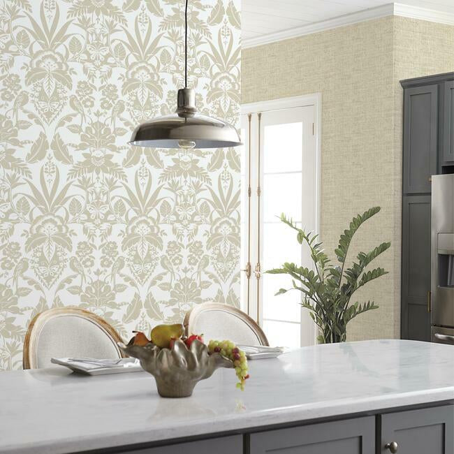 Botanical Damask Wallpaper Wallpaper York   