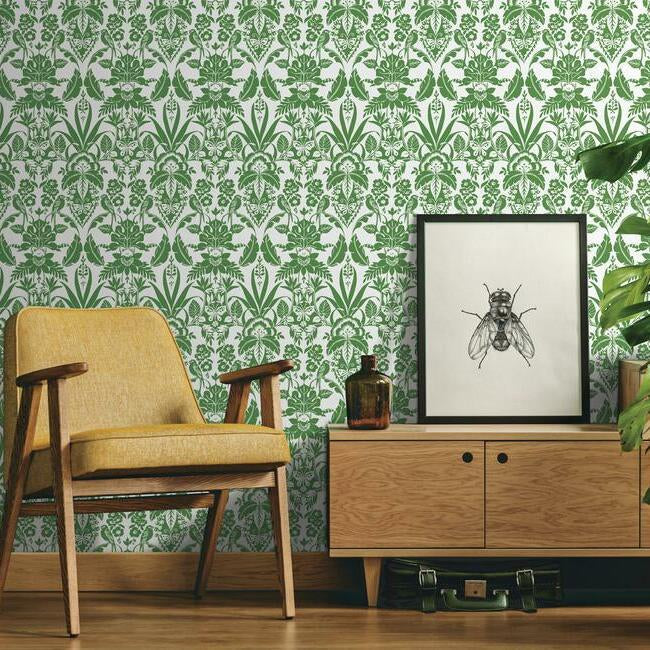 Botanical Damask Wallpaper Wallpaper York   