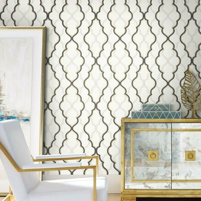 Double Damask Wallpaper Wallpaper Candice Olson   