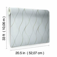 Wavy Stripe Wallpaper Wallpaper Antonina Vella   