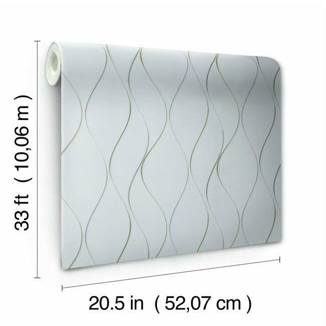 Wavy Stripe Wallpaper Wallpaper Antonina Vella   