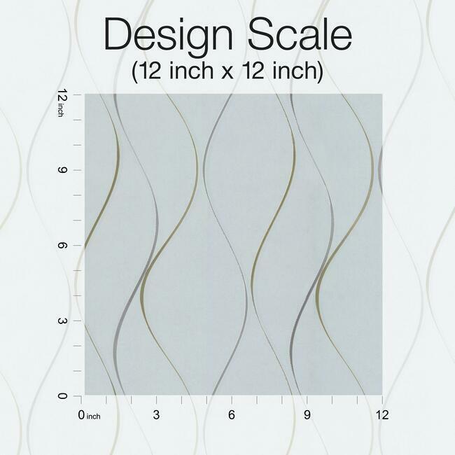 Wavy Stripe Wallpaper Wallpaper Antonina Vella   
