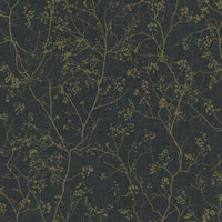 Luminous Branches Wallpaper Wallpaper Antonina Vella Double Roll Black/Gold 
