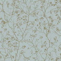 Luminous Branches Wallpaper Wallpaper Antonina Vella Double Roll Smokey Blue/Gold 