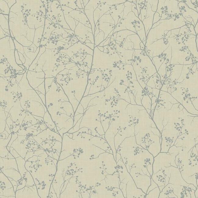 Luminous Branches Wallpaper Wallpaper Antonina Vella Double Roll Taupe/Silver 