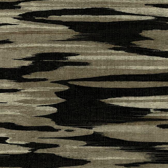 Nimbus Wallpaper Wallpaper Antonina Vella Double Roll Black 