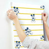 Disney Mickey Mouse Stripe Wallpaper Wallpaper York   