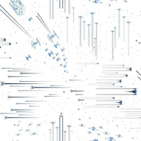 Star Wars: Galactic Battles Peel and Stick Wallpaper Peel and Stick Wallpaper RoomMates Roll Blue 