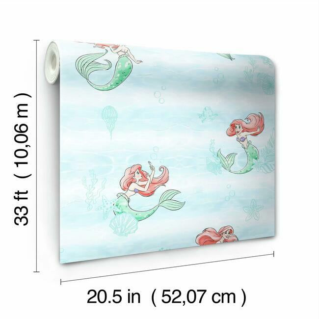 Disney The Little Mermaid Swim Wallpaper Wallpaper York   
