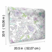 Disney Princess Royal Floral Wallpaper Wallpaper York   