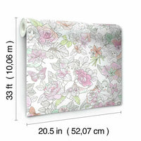 Disney Princess Royal Floral Wallpaper Wallpaper York   