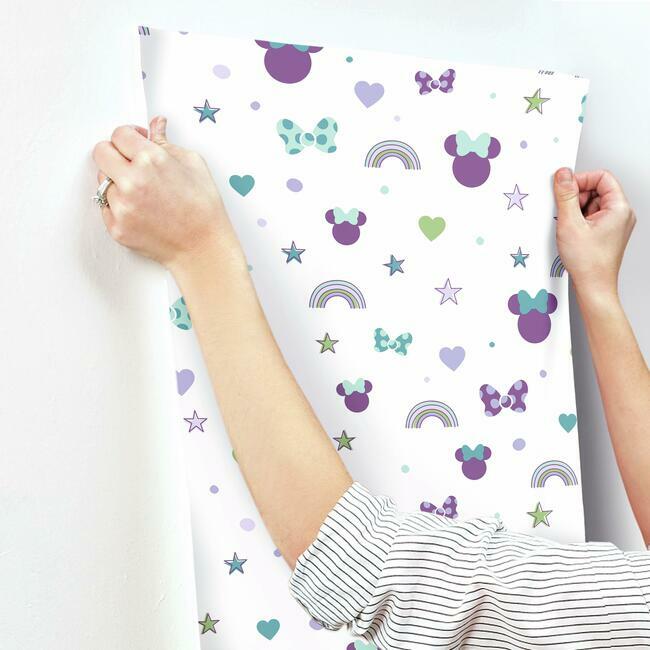 Disney Minnie Mouse Rainbow Wallpaper Wallpaper York   