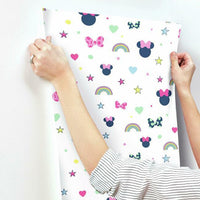 Disney Minnie Mouse Rainbow Wallpaper Wallpaper York   