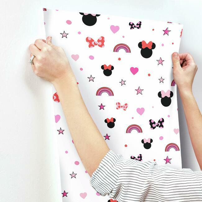 Disney Minnie Mouse Rainbow Wallpaper Wallpaper York   