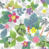 Disney Moana Jungle Peel and Stick Wallpaper Peel and Stick Wallpaper RoomMates Roll Blue 