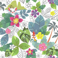 Disney Moana Jungle Peel and Stick Wallpaper Peel and Stick Wallpaper RoomMates Roll Blue 