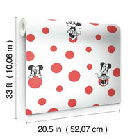 Disney Minnie Mouse Dots Wallpaper Wallpaper York   
