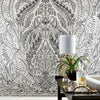 Jaipur Paisley Damask Wall Mural Wall Mural York   