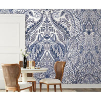 Jaipur Paisley Damask Wall Mural Wall Mural York   