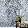 Jaipur Paisley Damask Wall Mural Wall Mural York   