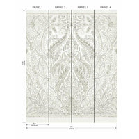 Jaipur Paisley Damask Wall Mural Wall Mural York   
