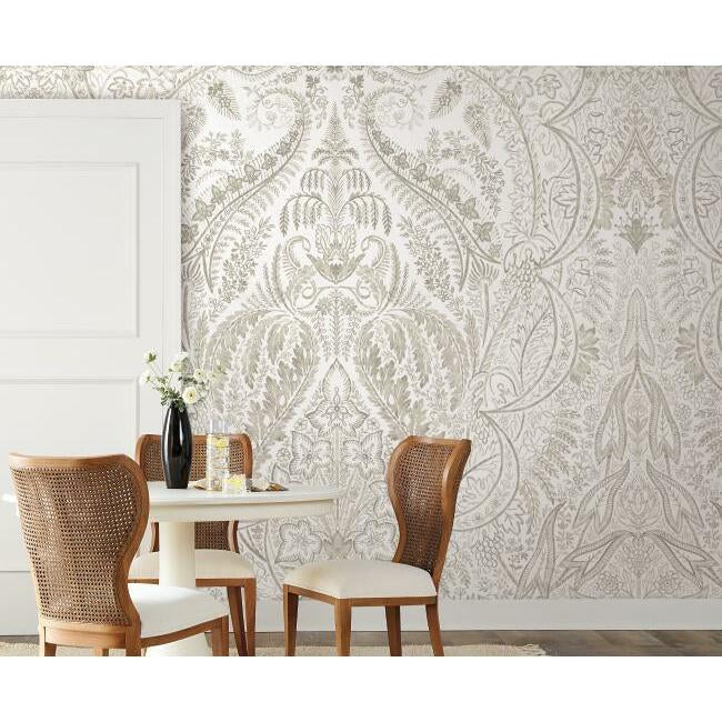 Jaipur Paisley Damask Wall Mural Wall Mural York   