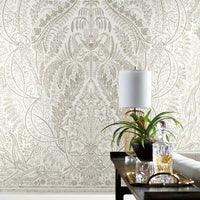 Jaipur Paisley Damask Wall Mural Wall Mural York   