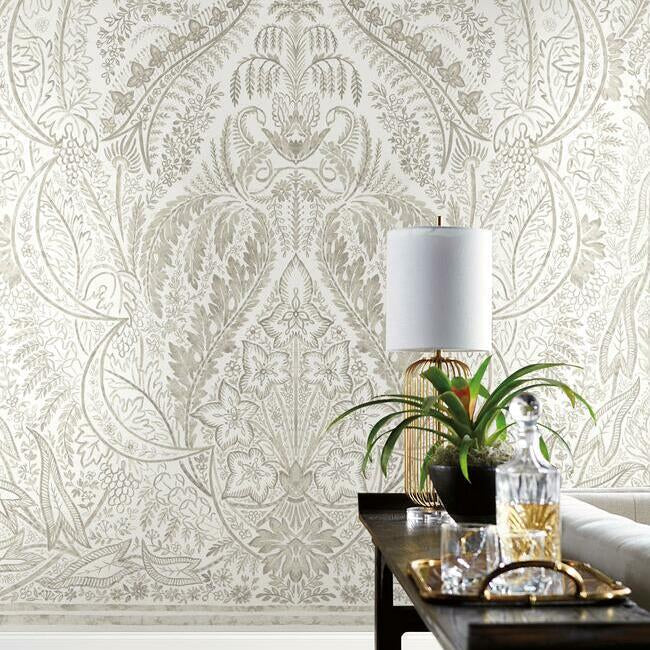 Jaipur Paisley Damask Wall Mural Wall Mural York   