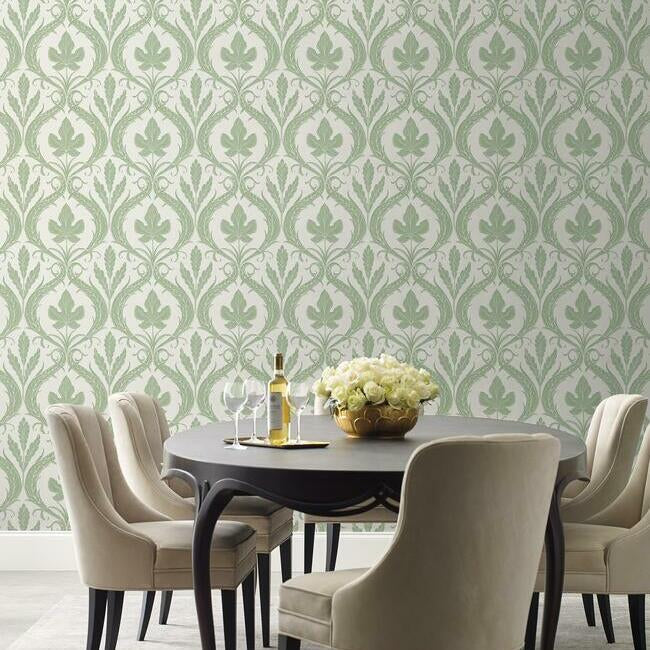 Adirondack Damask Wallpaper Wallpaper York   