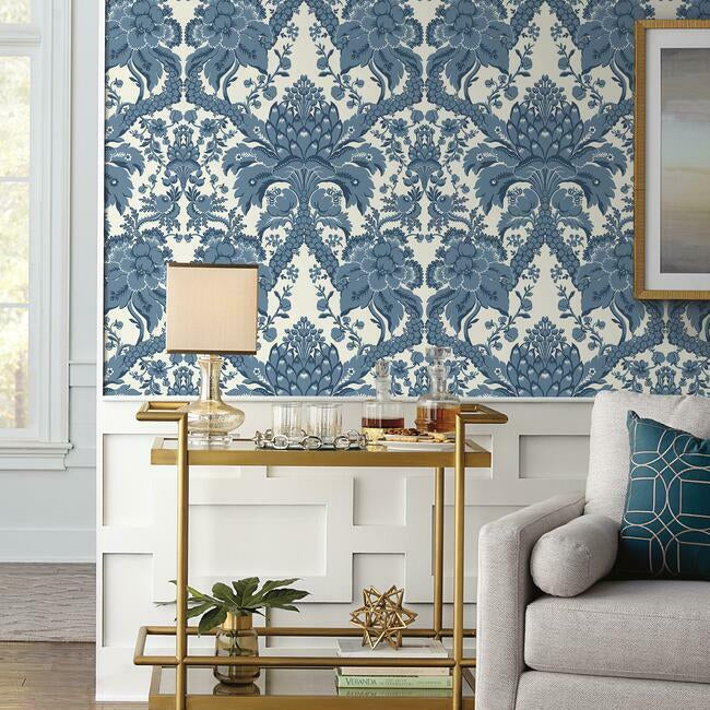 French Artichoke Damask Wallpaper Wallpaper York   