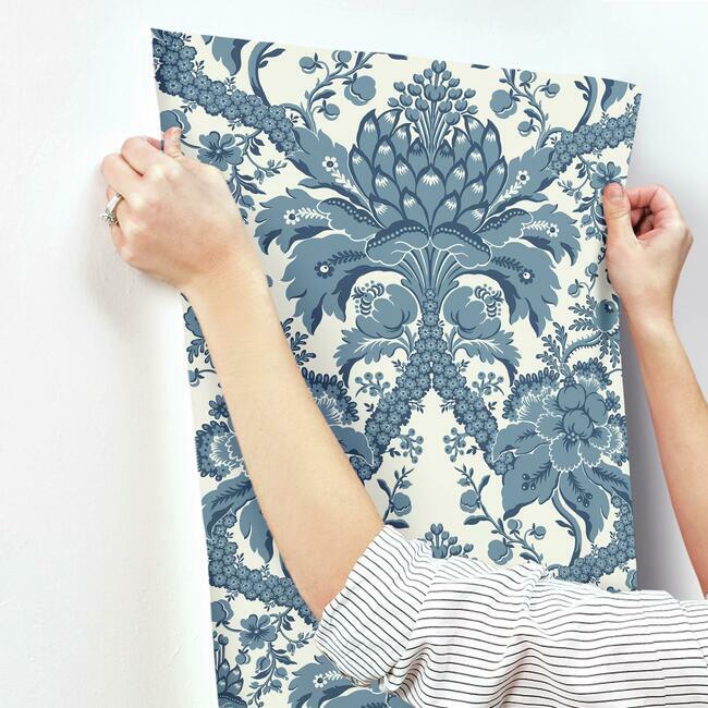 French Artichoke Damask Wallpaper Wallpaper York   