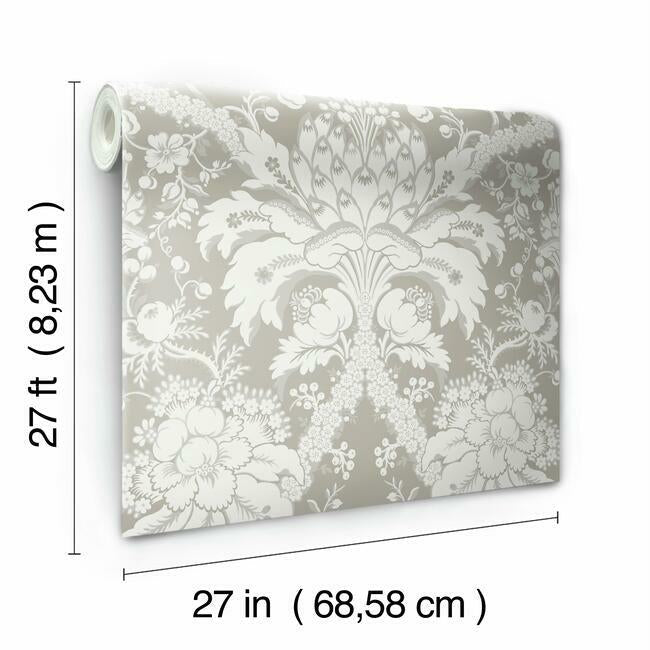 French Artichoke Damask Wallpaper Wallpaper York   