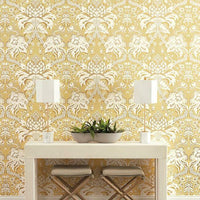 French Artichoke Damask Wallpaper Wallpaper York   