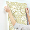 French Artichoke Damask Wallpaper Wallpaper York   