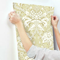 French Artichoke Damask Wallpaper Wallpaper York   
