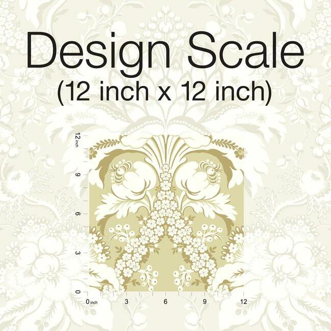 French Artichoke Damask Wallpaper Wallpaper York   