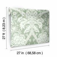 French Artichoke Damask Wallpaper Wallpaper York   