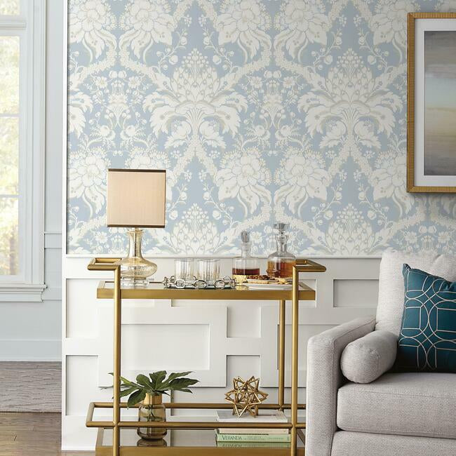 French Artichoke Damask Wallpaper Wallpaper York   