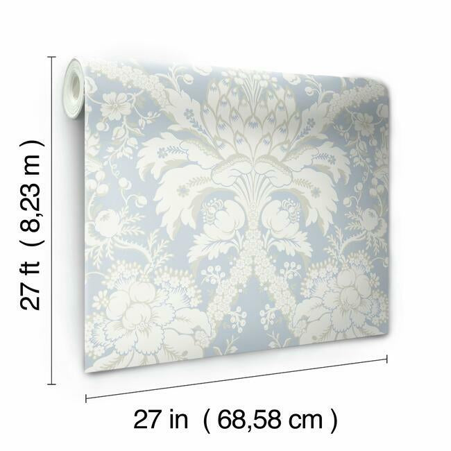 French Artichoke Damask Wallpaper Wallpaper York   