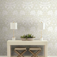 French Artichoke Damask Wallpaper Wallpaper York   