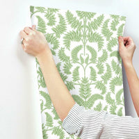 Royal Fern Damask Wallpaper Wallpaper York   
